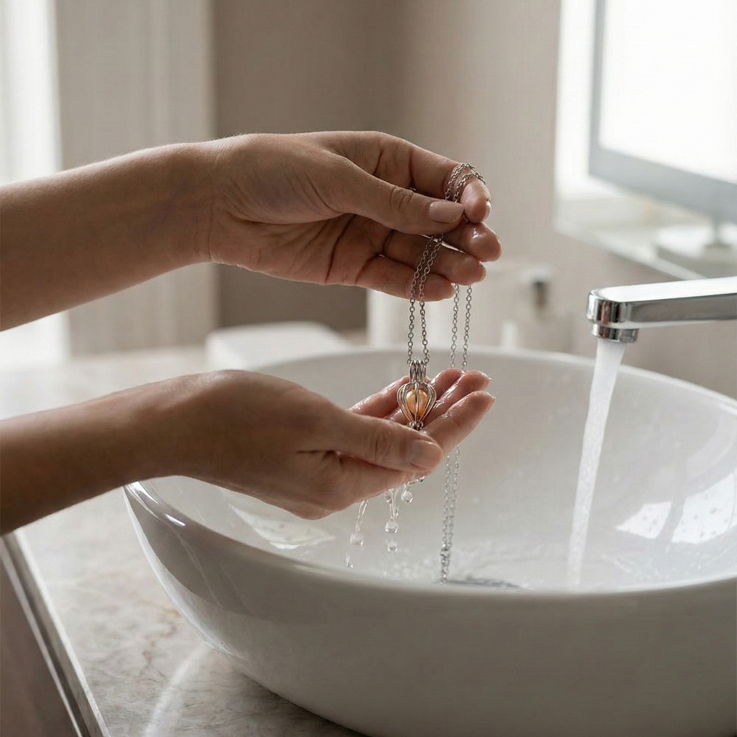 From the Ocean to Her Heart– Pearl Necklace Gift