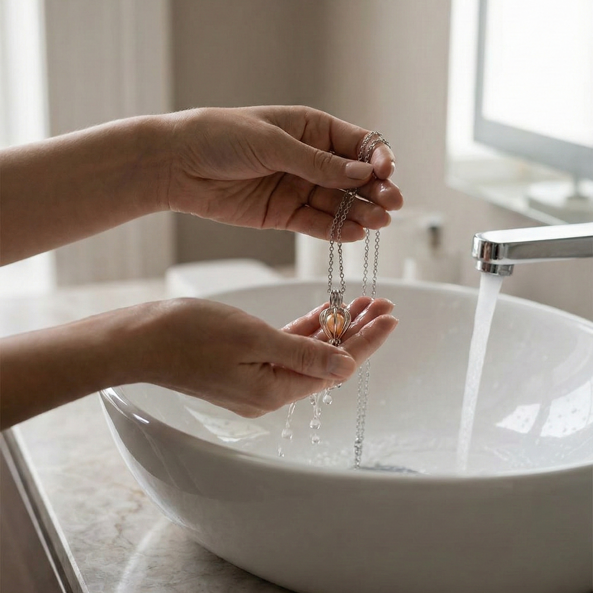 From the Ocean to Her Heart– Pearl Necklace Gift