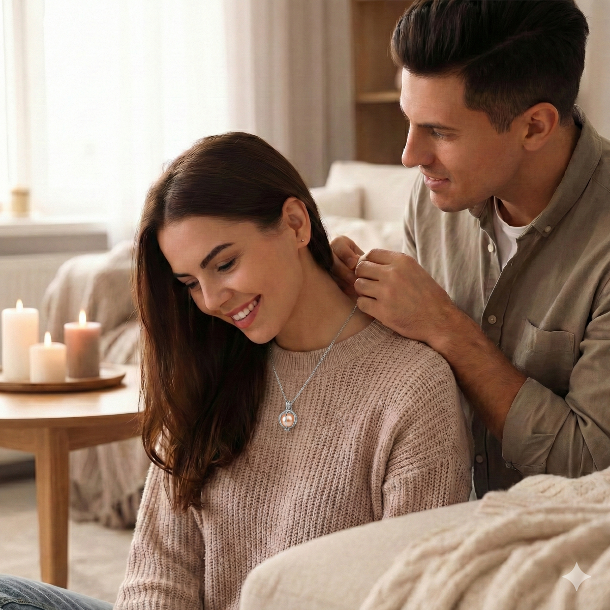 From the Ocean to Her Heart– Pearl Necklace Gift