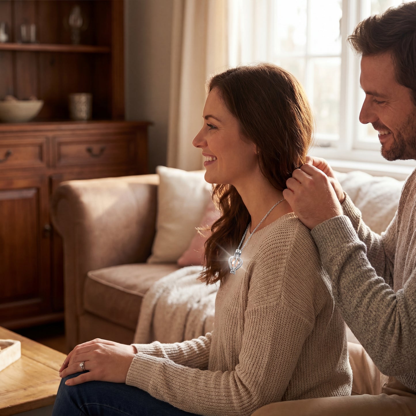 From the Ocean to Her Heart– Pearl Necklace Gift